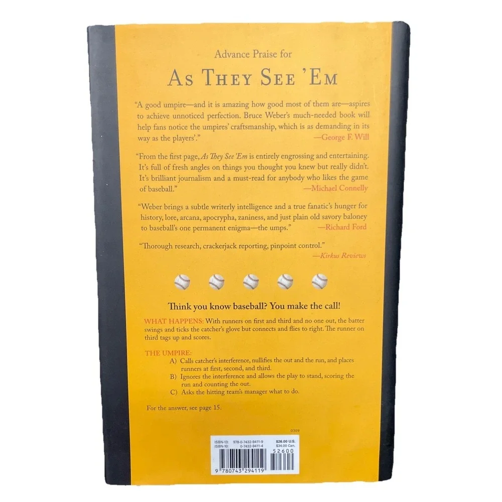 As They See 'em: A Fan's Travels‎ in the Land of Umpires by Bruce Weber